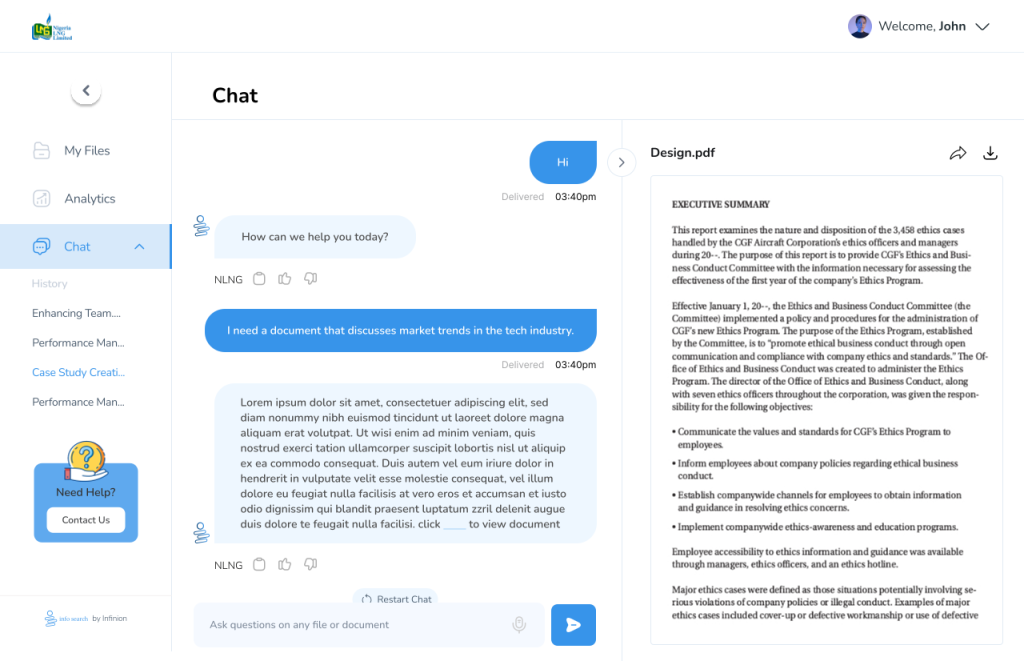 infosearch document view