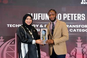 Olufunsho peters award - INFINION Technologies Olufunsho peters award