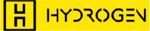Hydrogen logo: black 'H' in a yellow square followed by the word HYDROGEN in black on a yellow background.